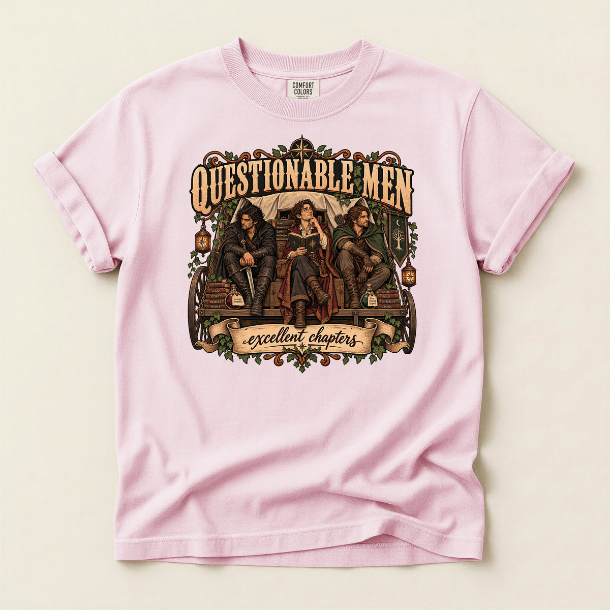 Questionable Men Excellent Chapters Graphic T-Shirt