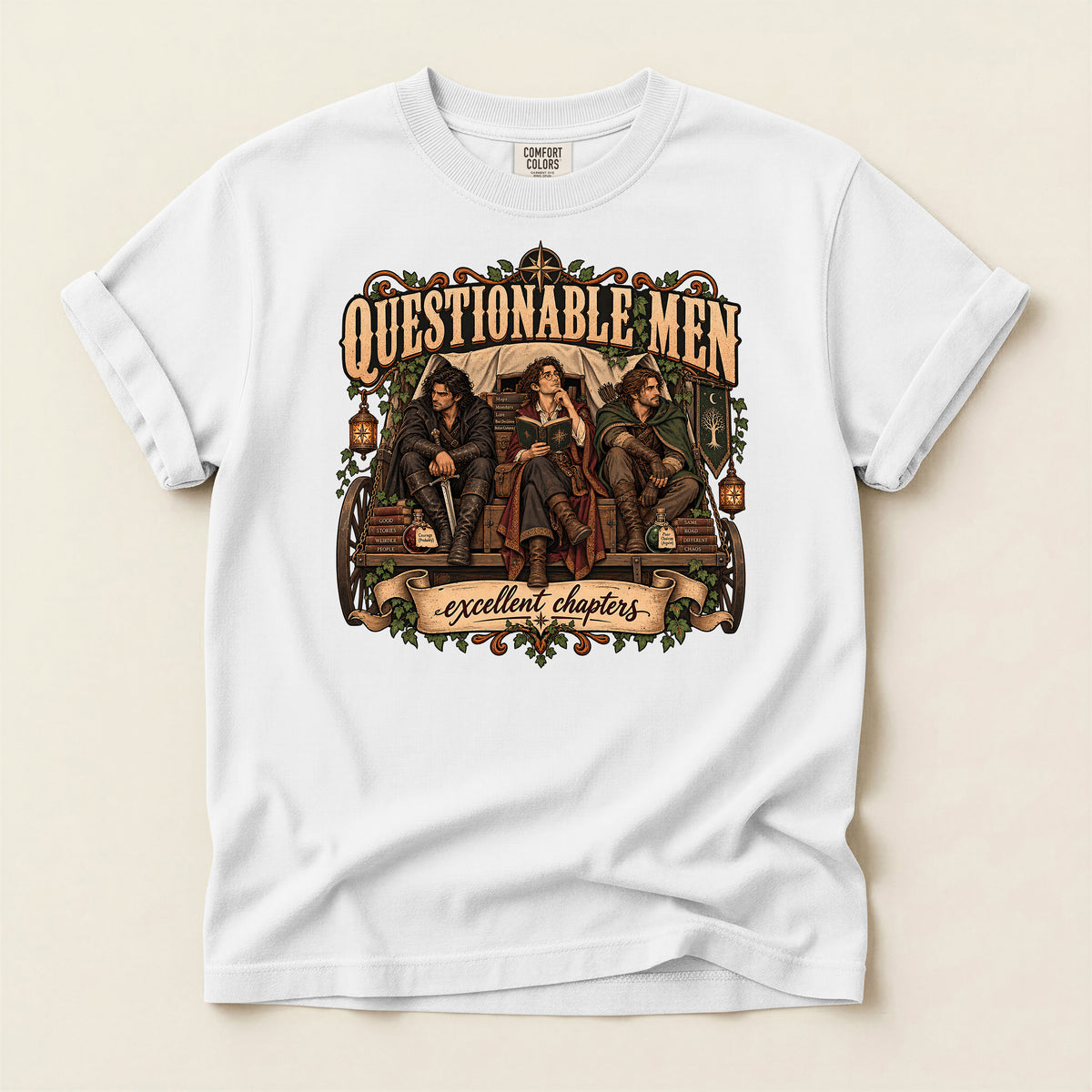 Questionable Men Excellent Chapters Graphic T-Shirt