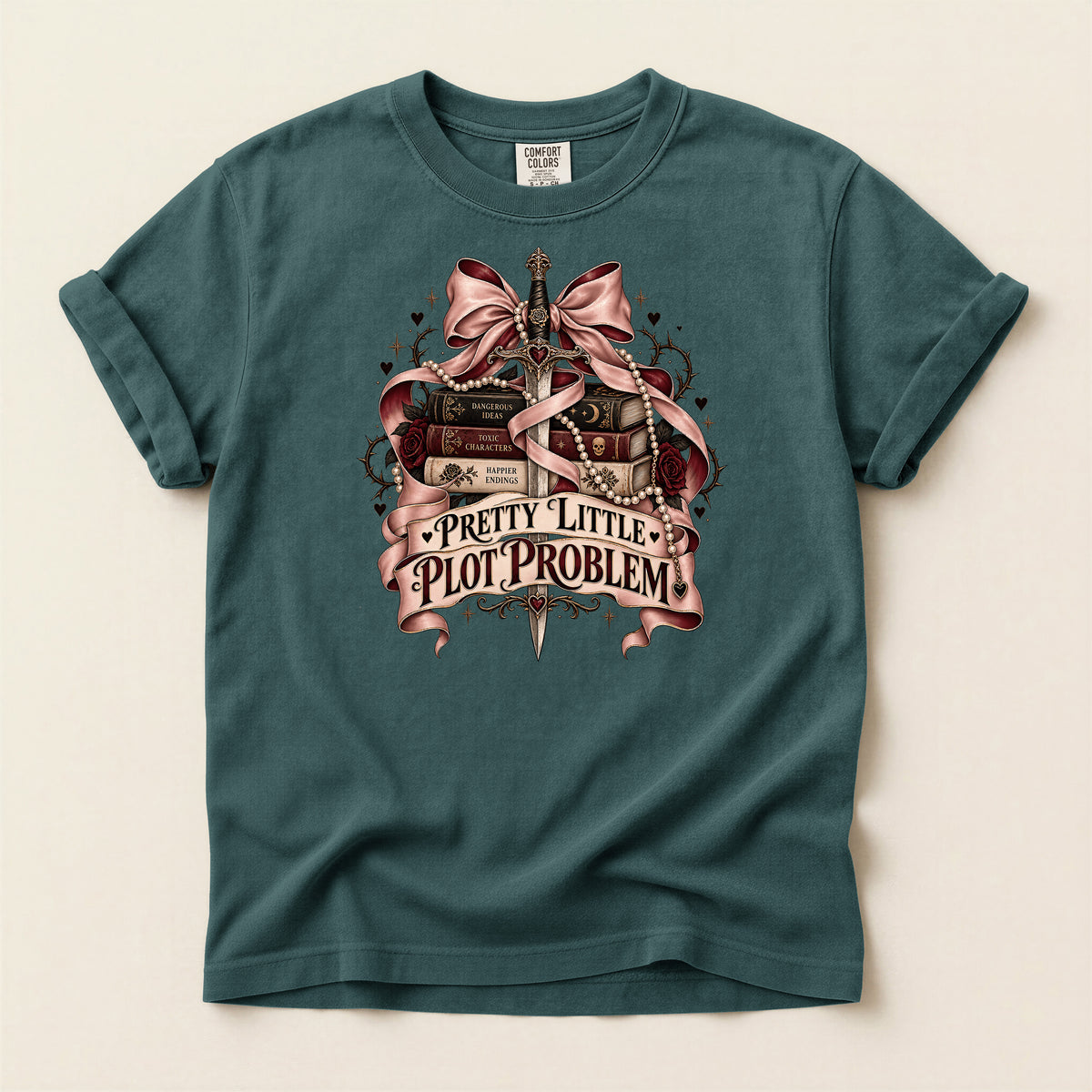Pretty Little Plot Problem Bookish Bow T-Shirt