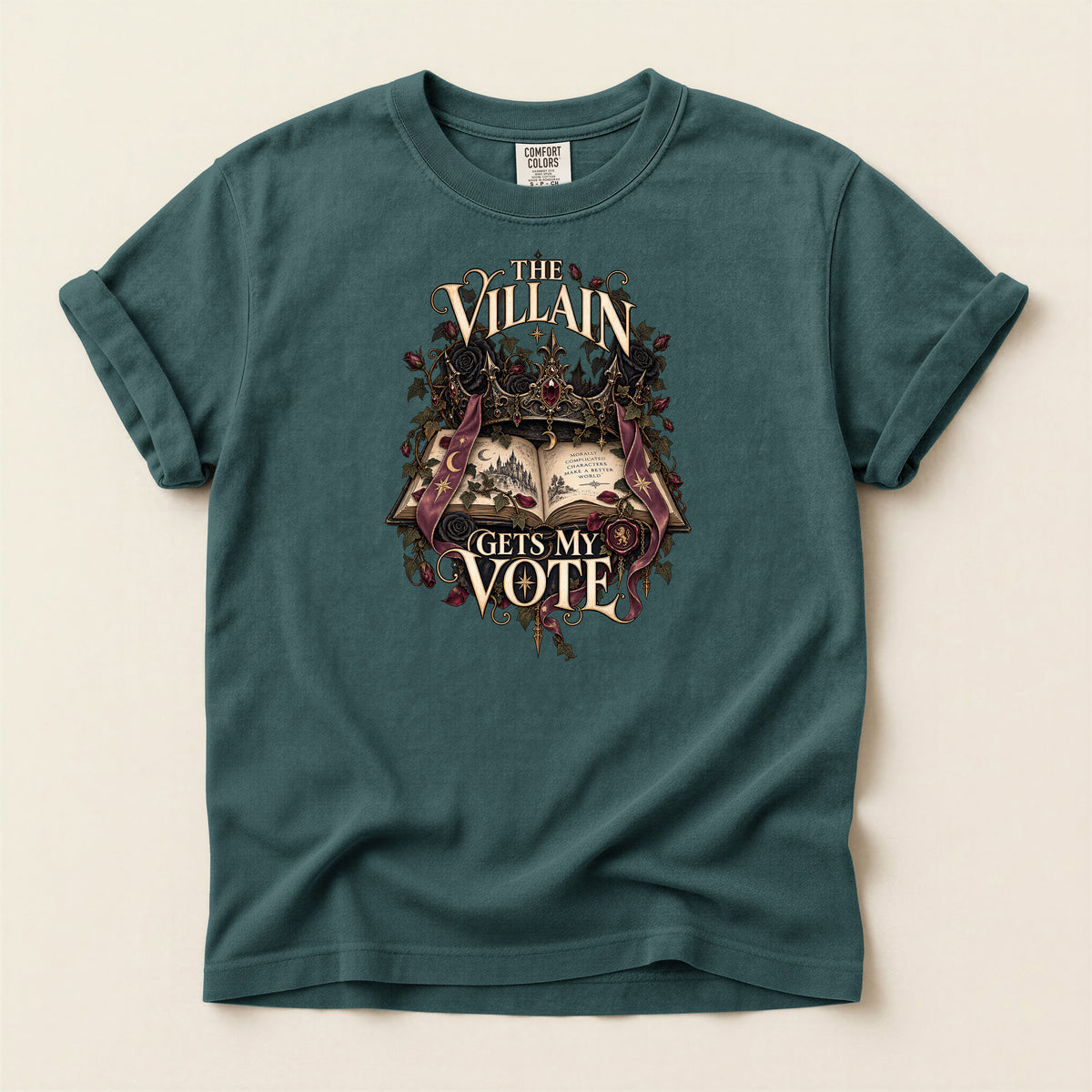 The Villain Gets My Vote Gothic Political T-Shirt