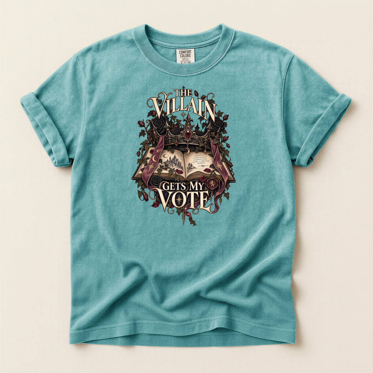 The Villain Gets My Vote Gothic Political T-Shirt