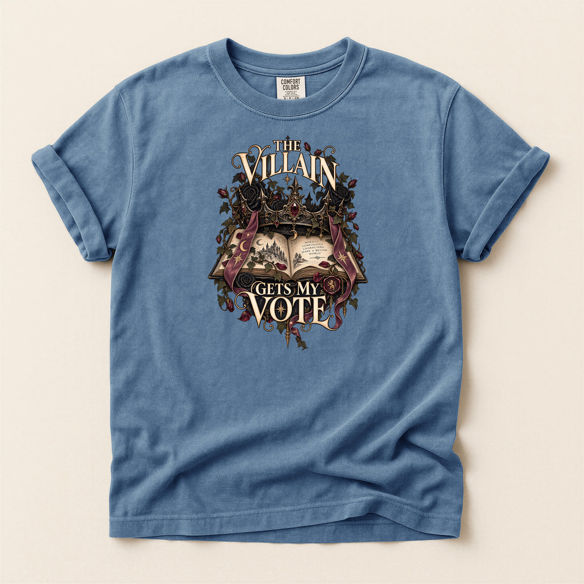 The Villain Gets My Vote Gothic Political T-Shirt