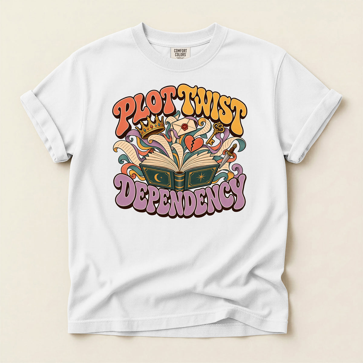 Progressive Dependency Book Lover Graphic T-Shirt