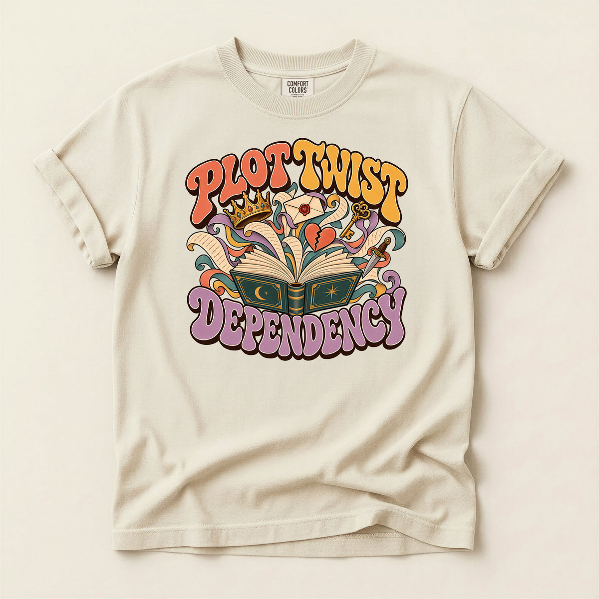 Progressive Dependency Book Lover Graphic T-Shirt