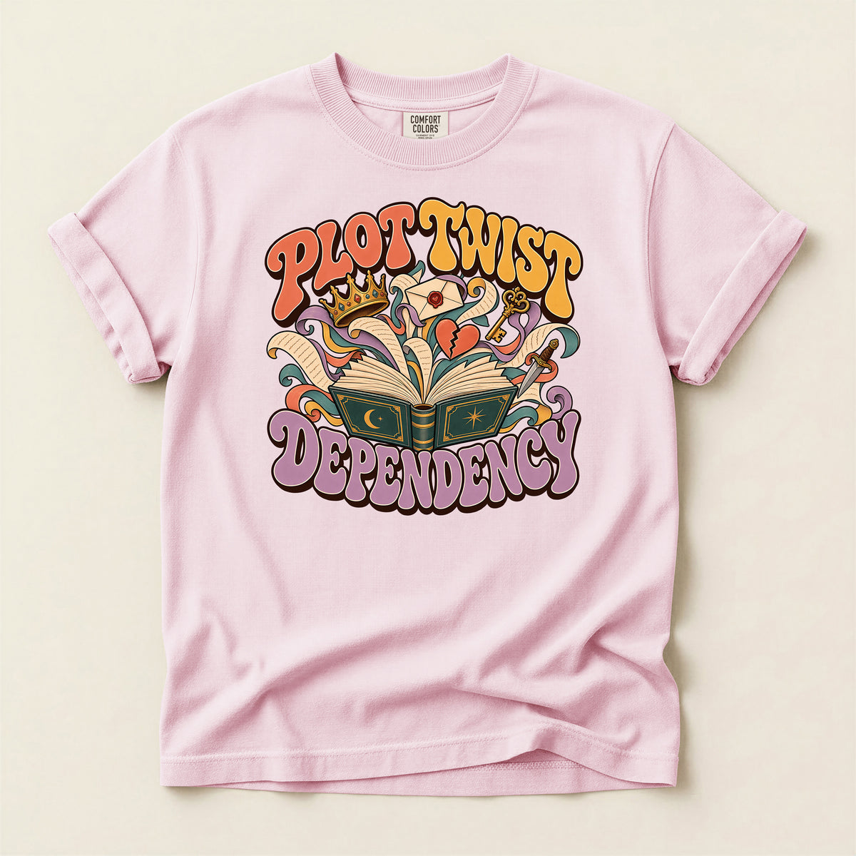 Progressive Dependency Book Lover Graphic T-Shirt