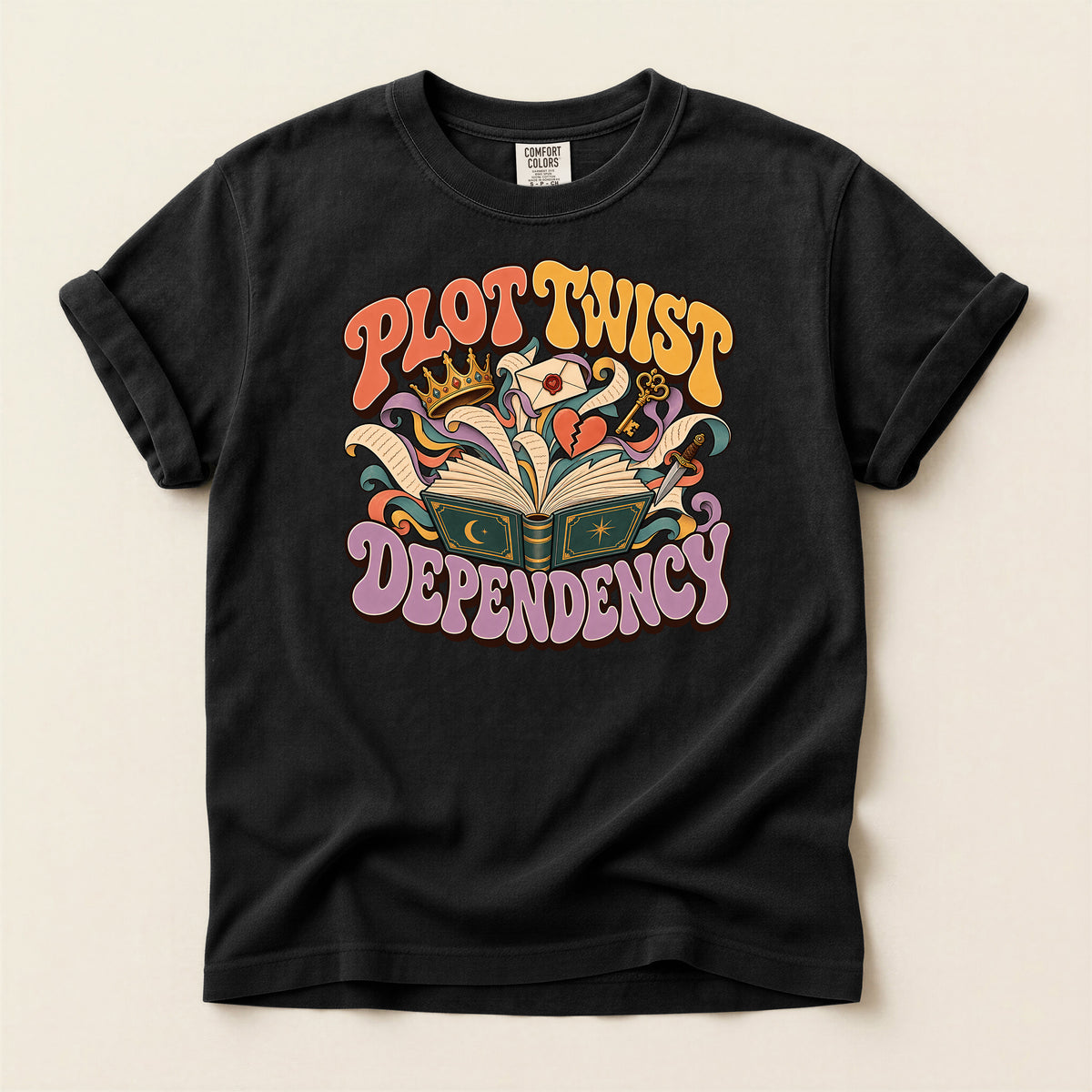 Progressive Dependency Book Lover Graphic T-Shirt