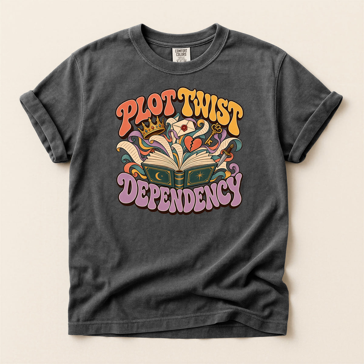 Progressive Dependency Book Lover Graphic T-Shirt