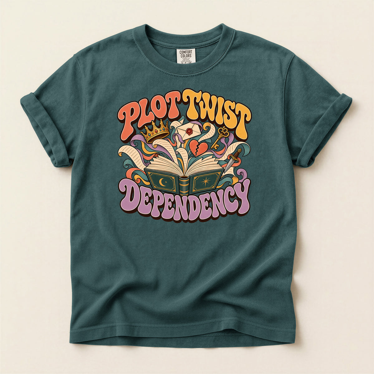 Progressive Dependency Book Lover Graphic T-Shirt