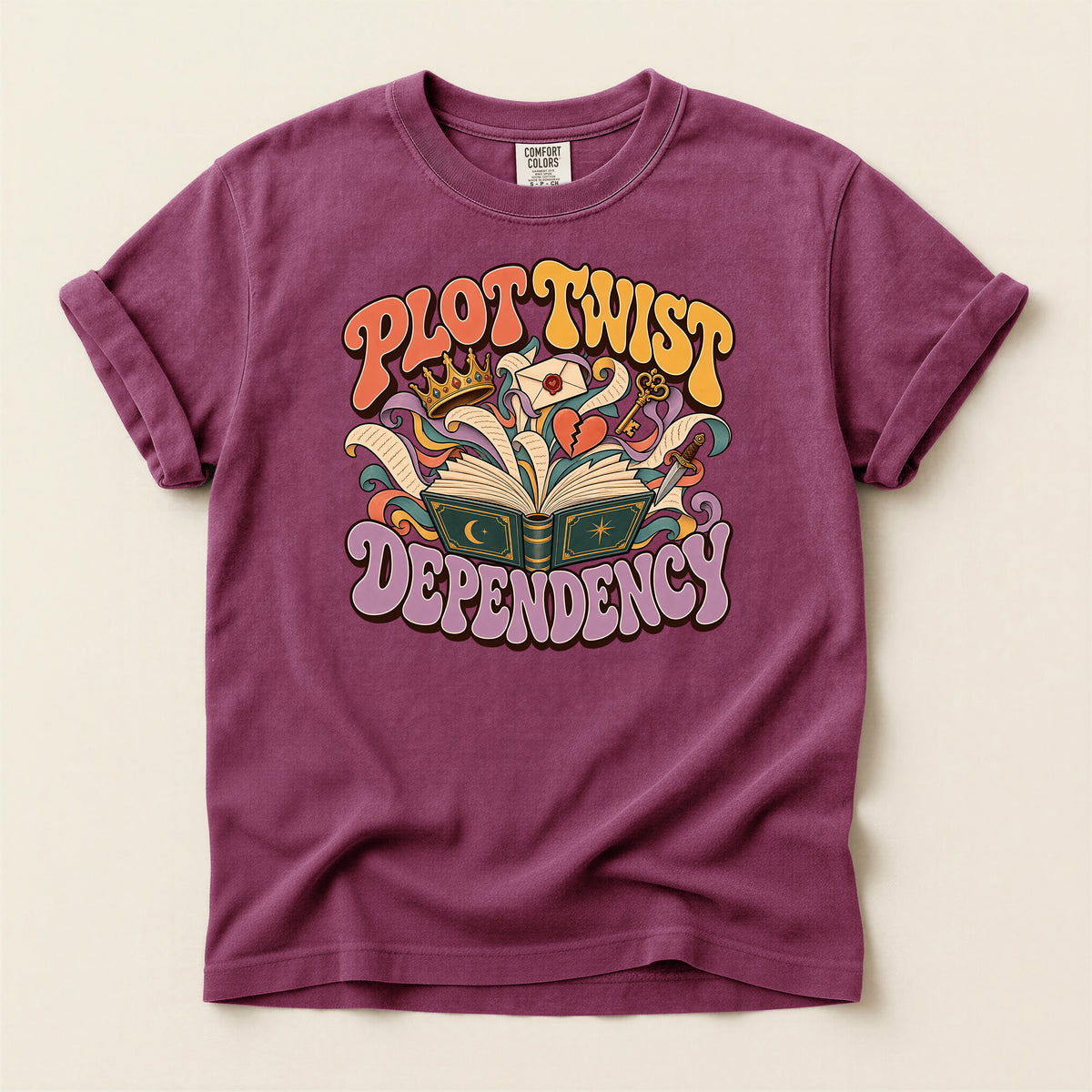 Progressive Dependency Book Lover Graphic T-Shirt