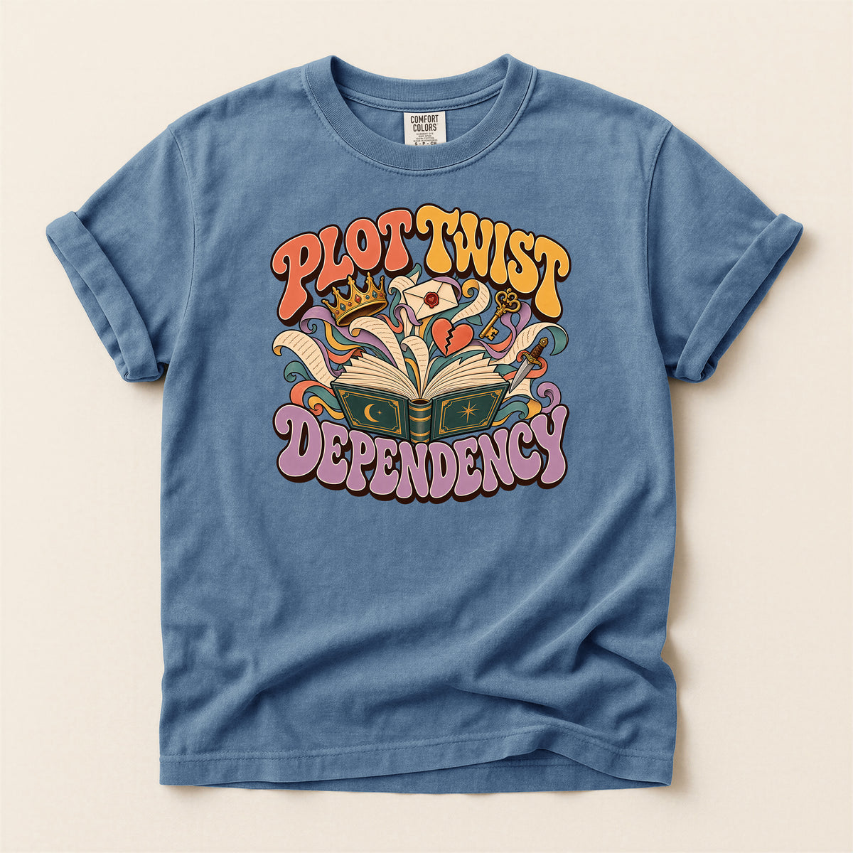 Progressive Dependency Book Lover Graphic T-Shirt