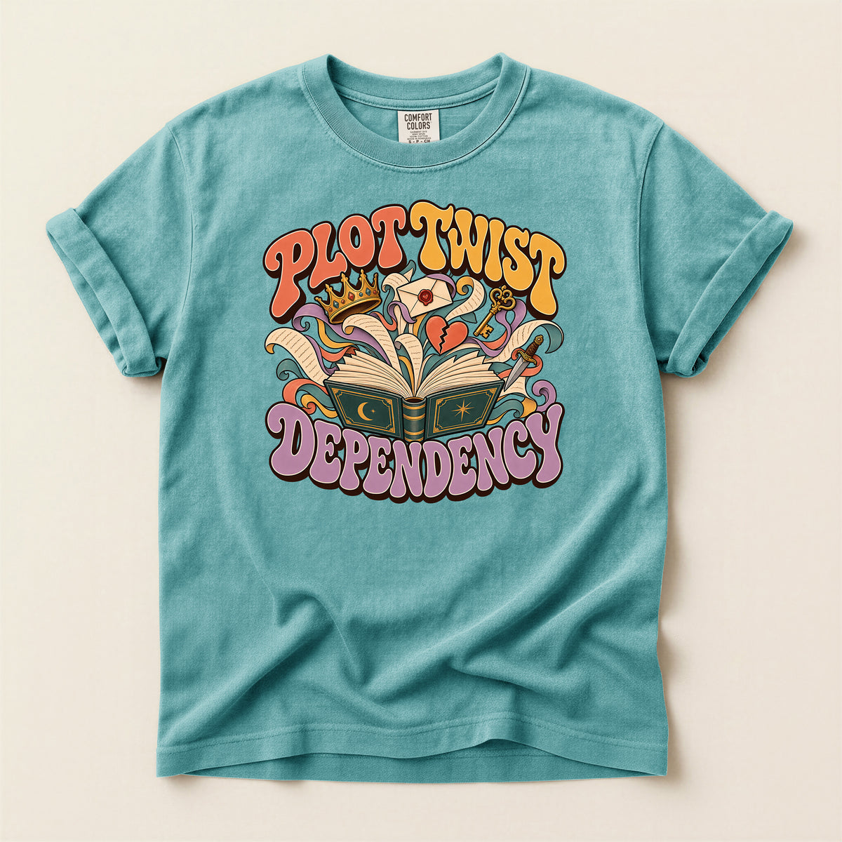 Progressive Dependency Book Lover Graphic T-Shirt