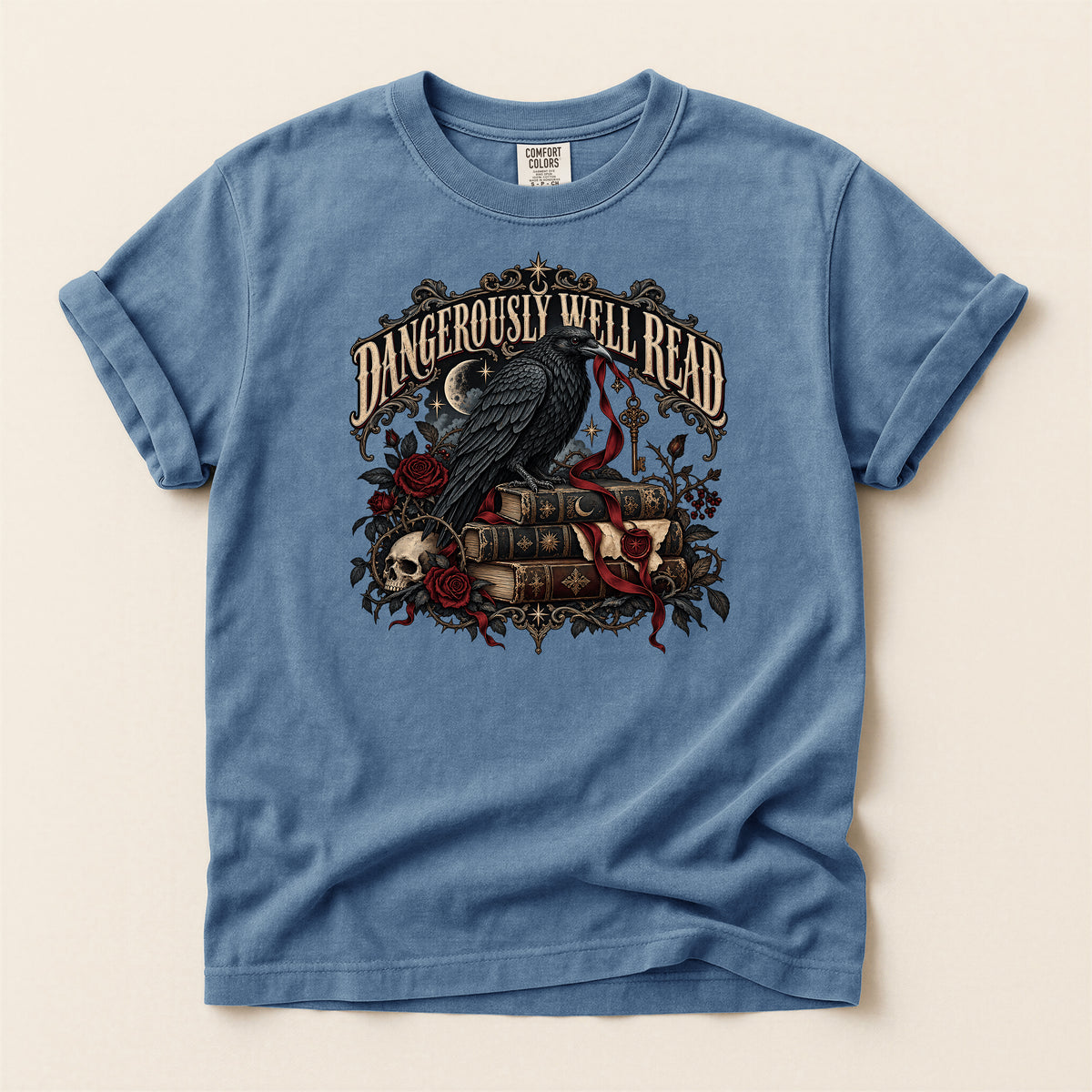 Dangerously Well Read Gothic Book Lover T-Shirt