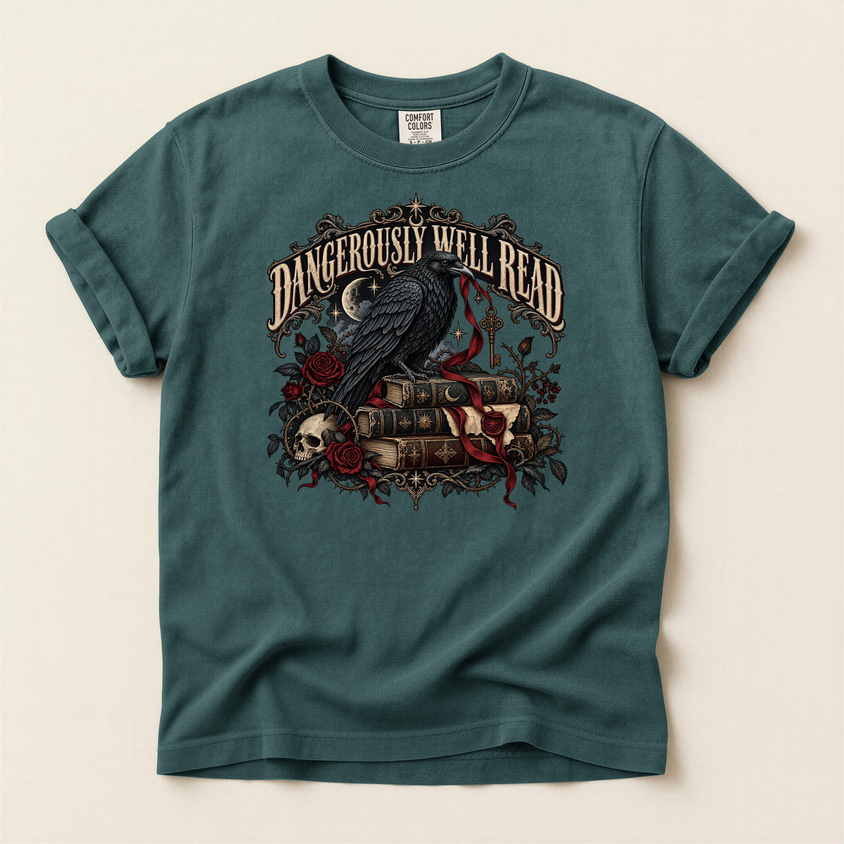 Dangerously Well Read Gothic Book Lover T-Shirt