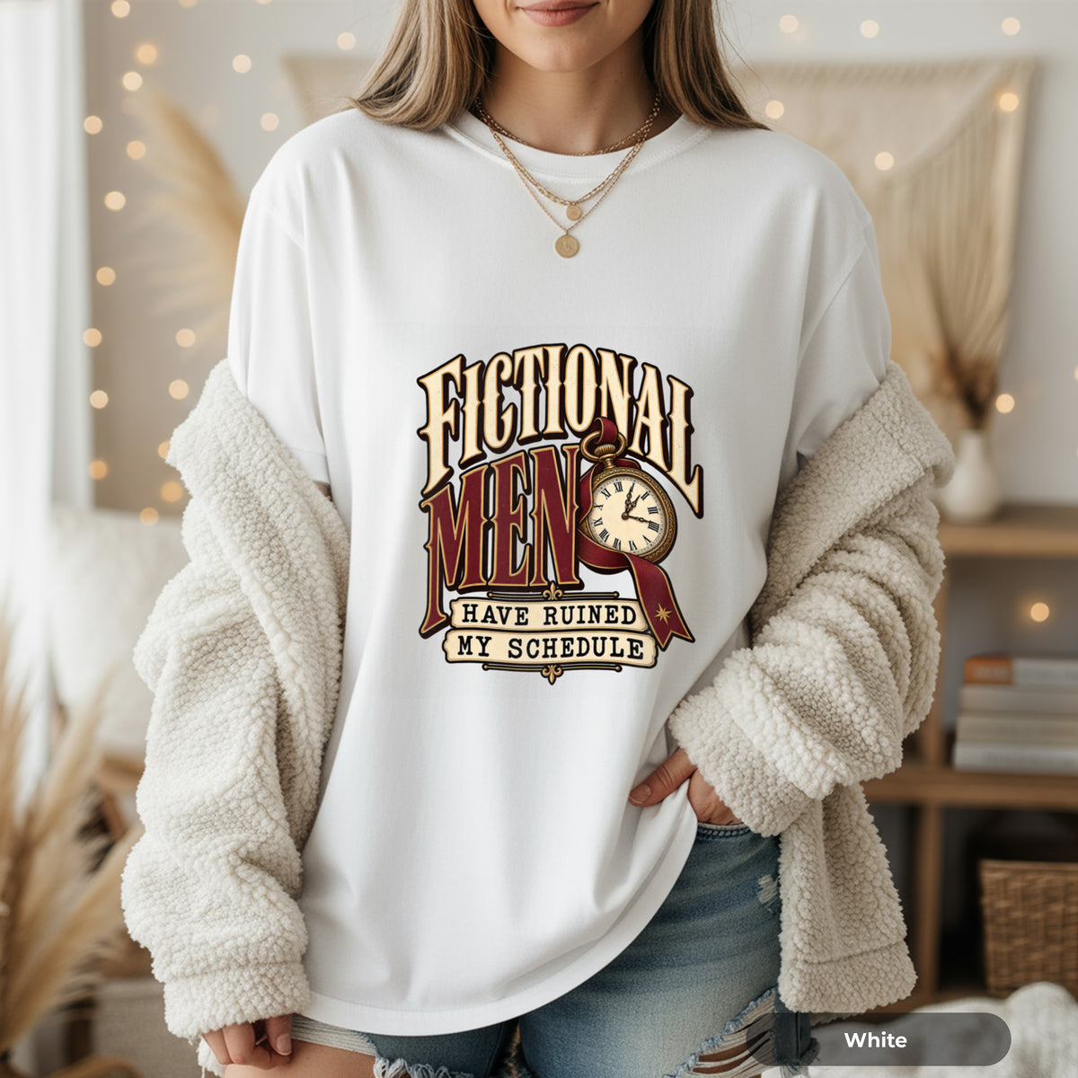 Fictional Men Have Ruined My Schedule Graphic T-Shirt