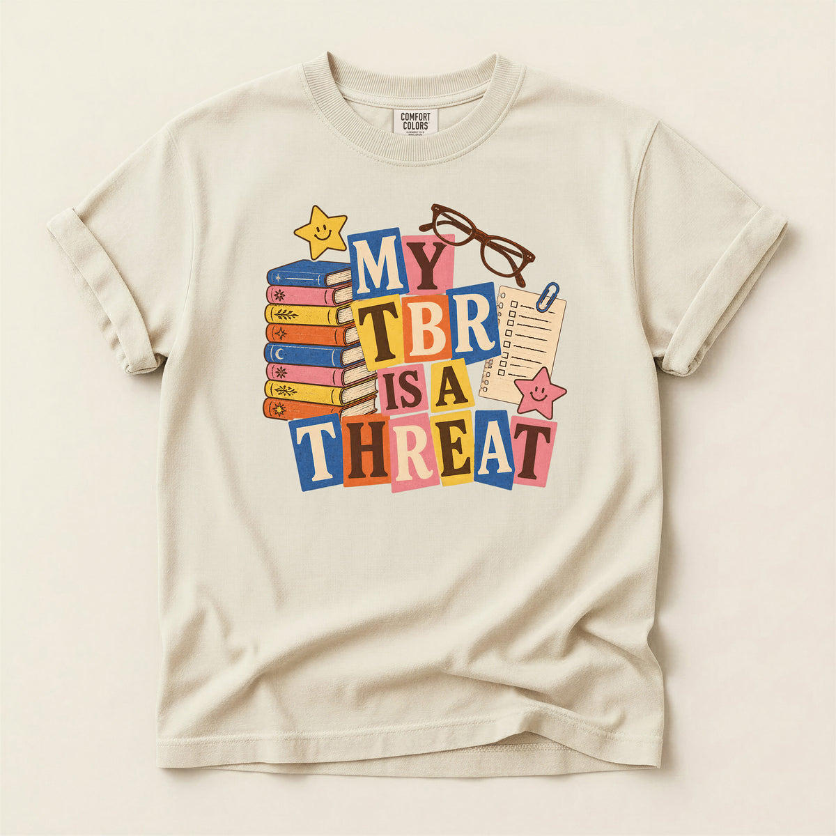 My TBR Is a Threat Book Lover T-Shirt