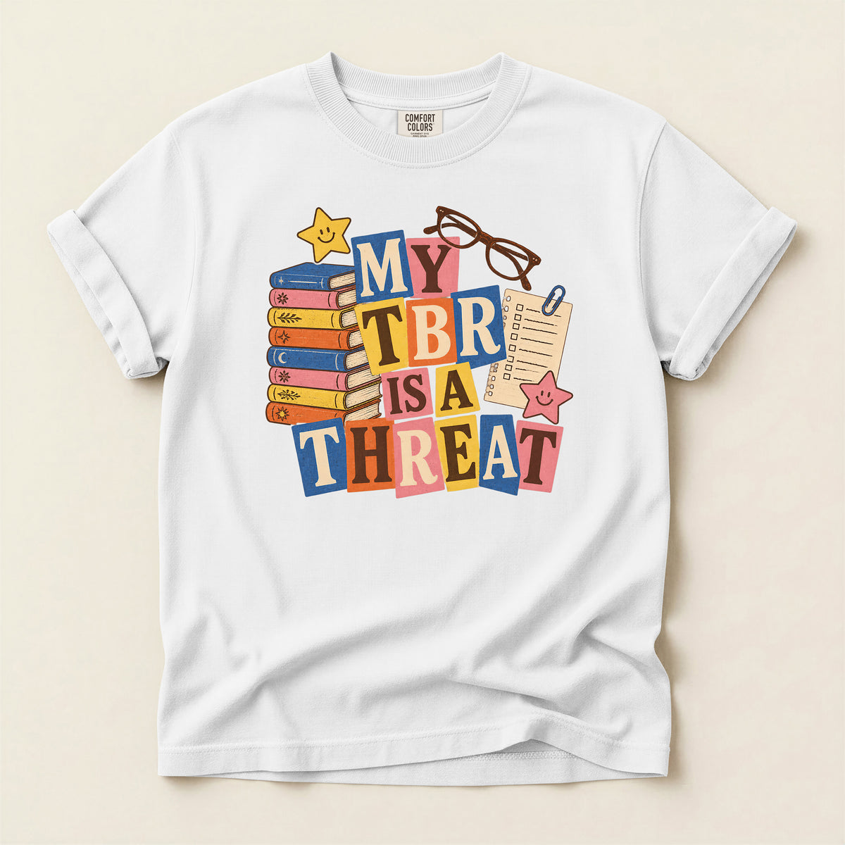 My TBR Is a Threat Book Lover T-Shirt