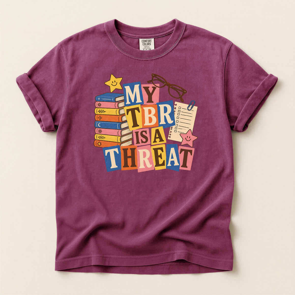 My TBR Is a Threat Book Lover T-Shirt