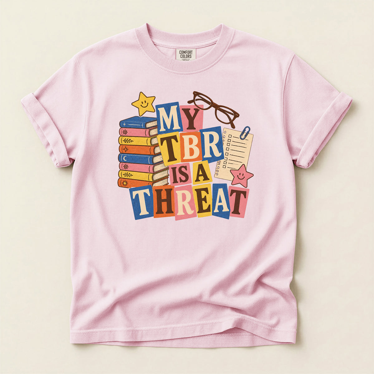 My TBR Is a Threat Book Lover T-Shirt