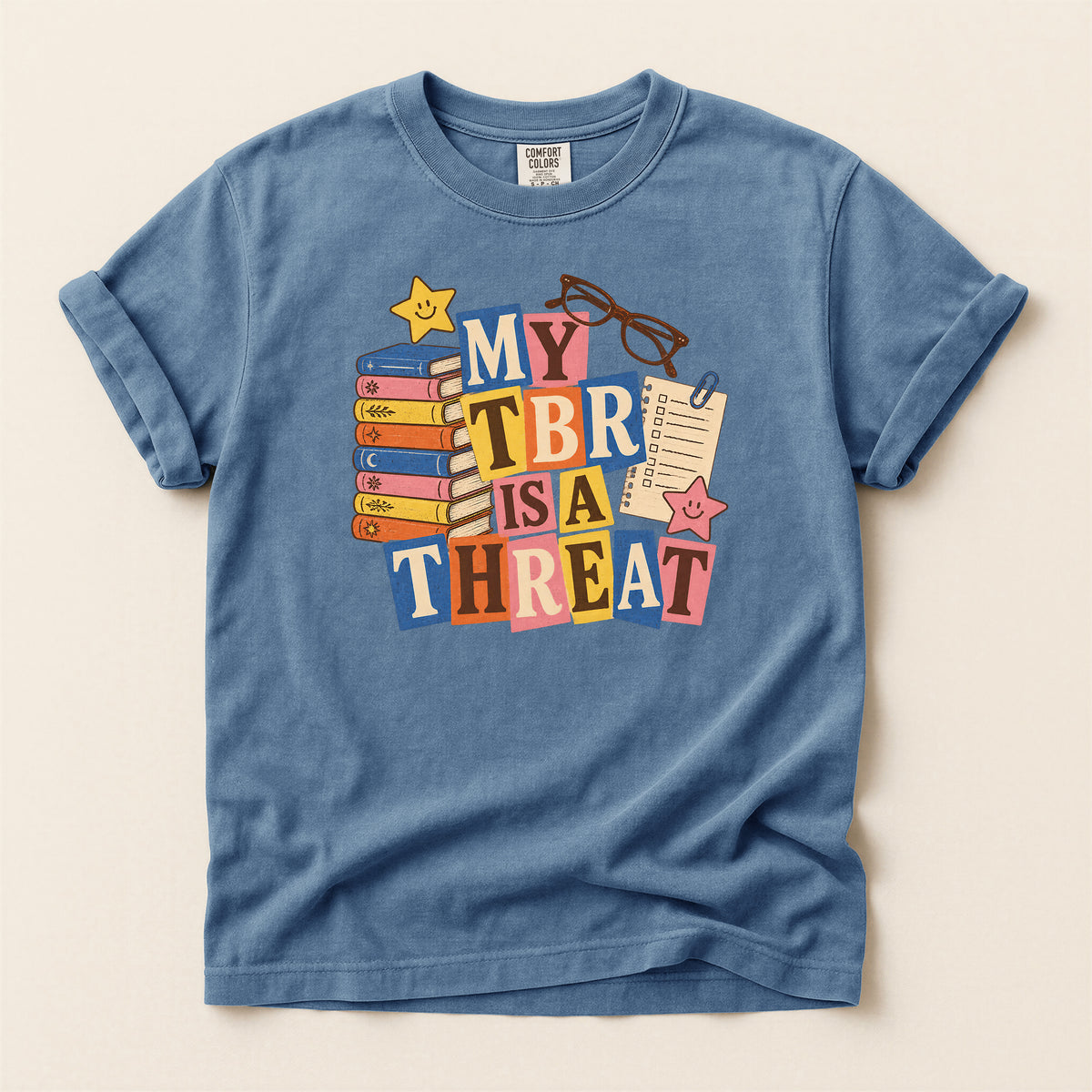My TBR Is a Threat Book Lover T-Shirt