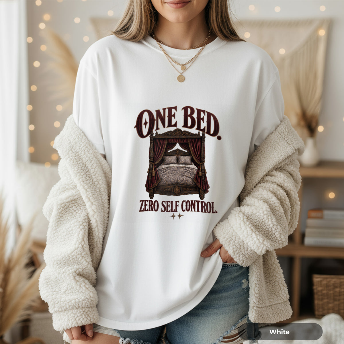 One Bed Zero Self Control Graphic T-Shirt
