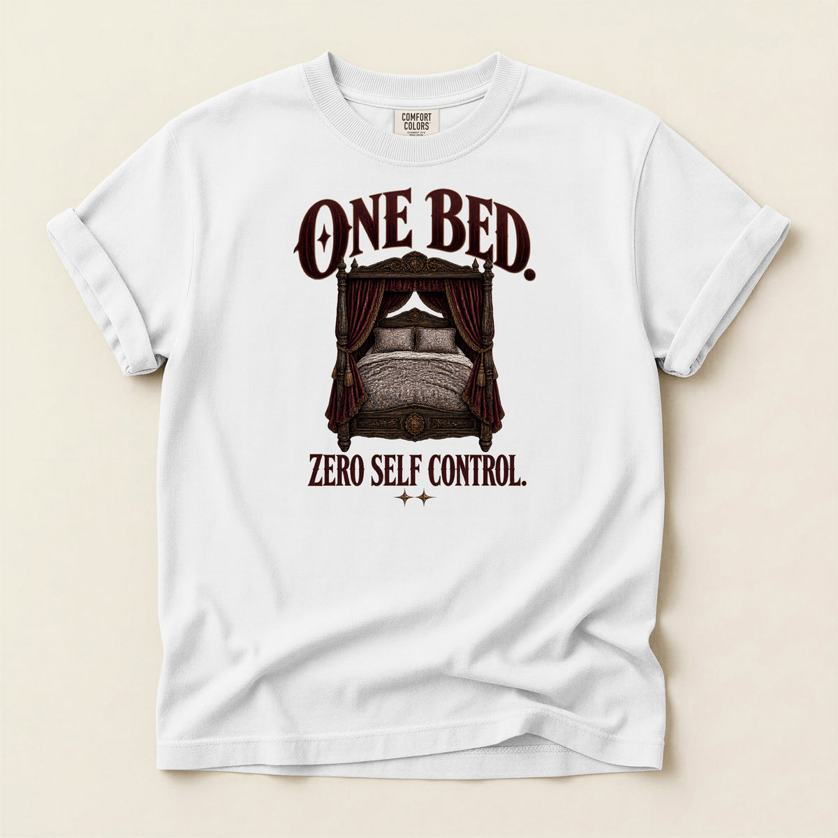 One Bed Zero Self Control Graphic T-Shirt