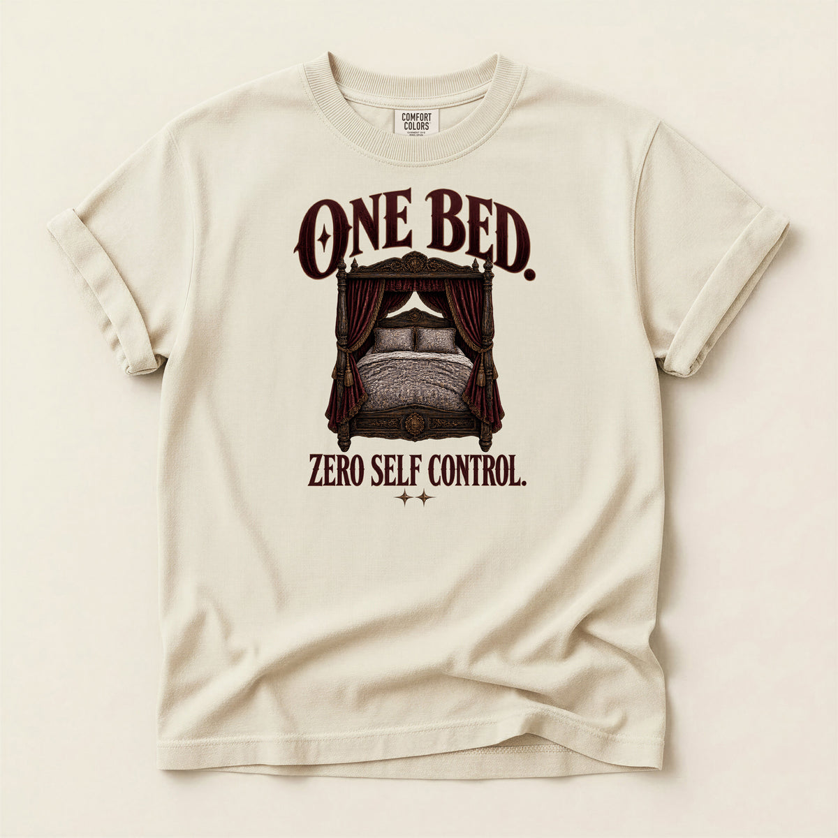 One Bed Zero Self Control Graphic T-Shirt