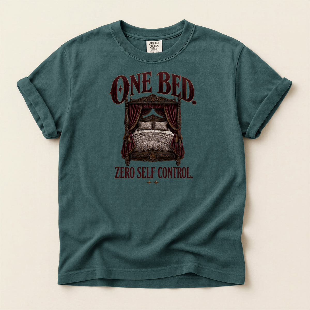 One Bed Zero Self Control Graphic T-Shirt