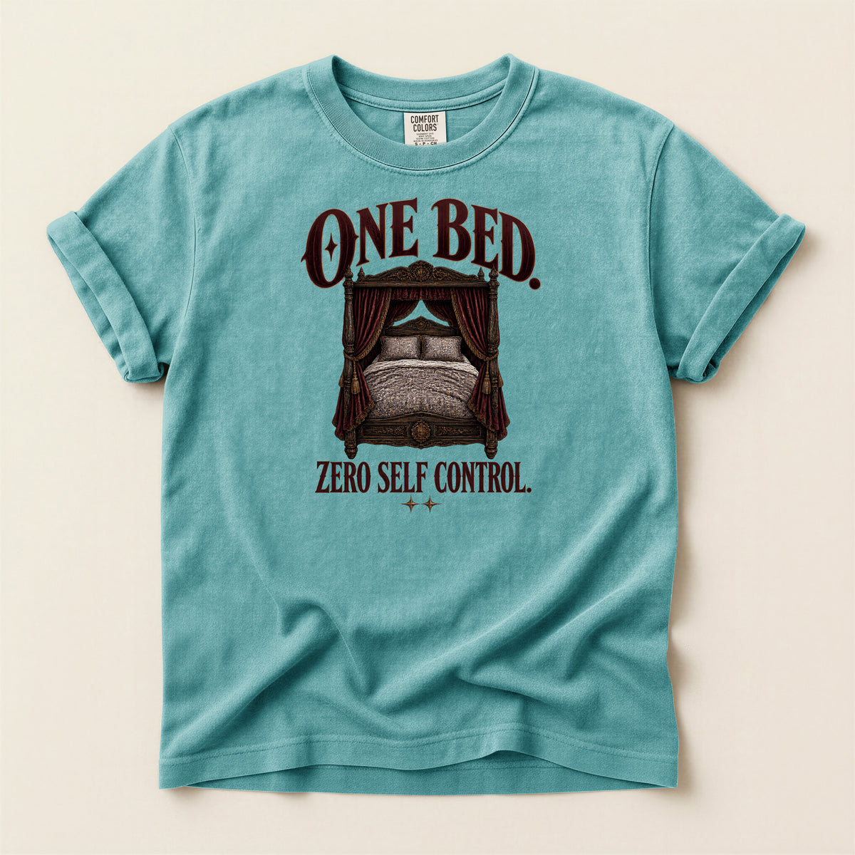 One Bed Zero Self Control Graphic T-Shirt