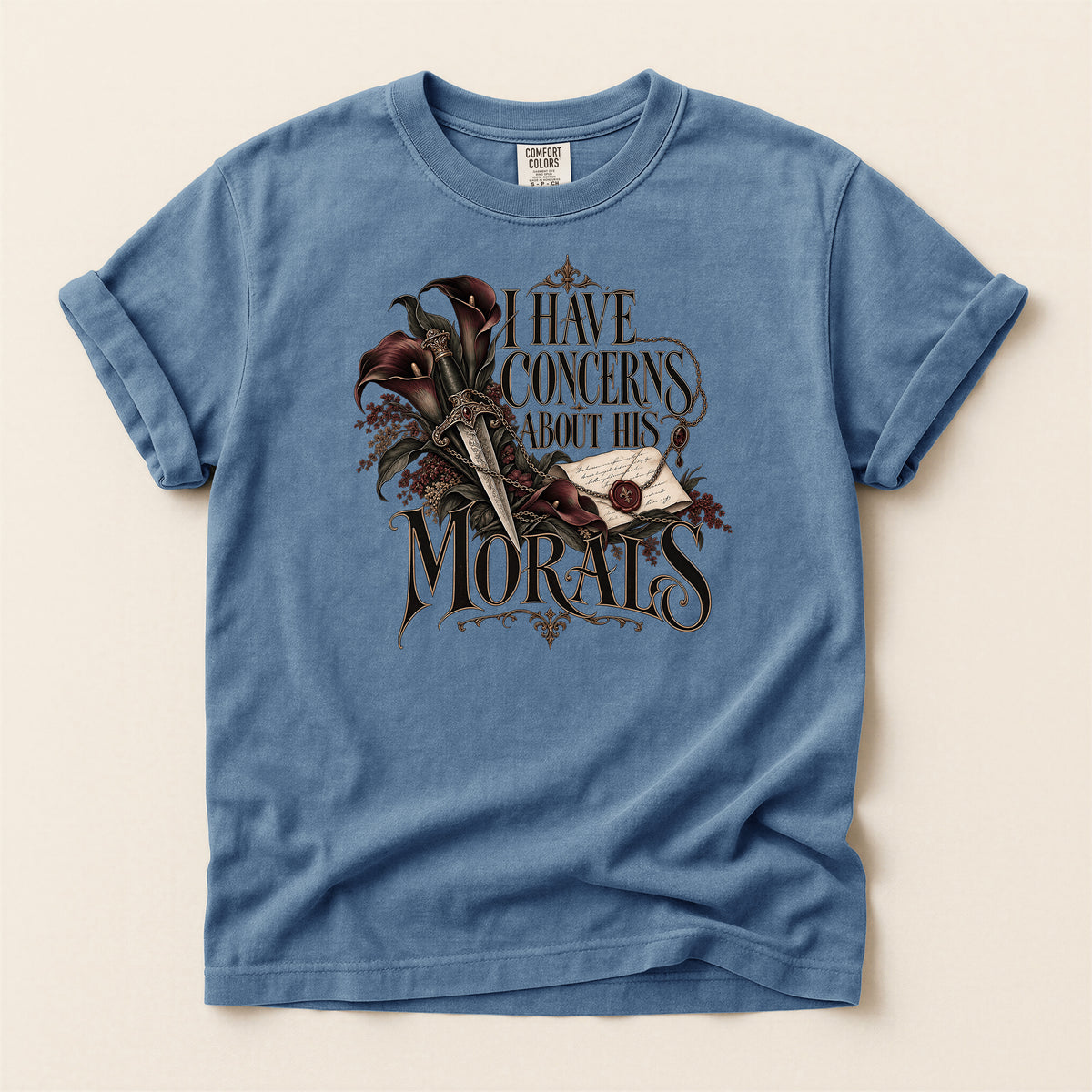 I Have Concerns About Your Morals Gothic T-Shirt