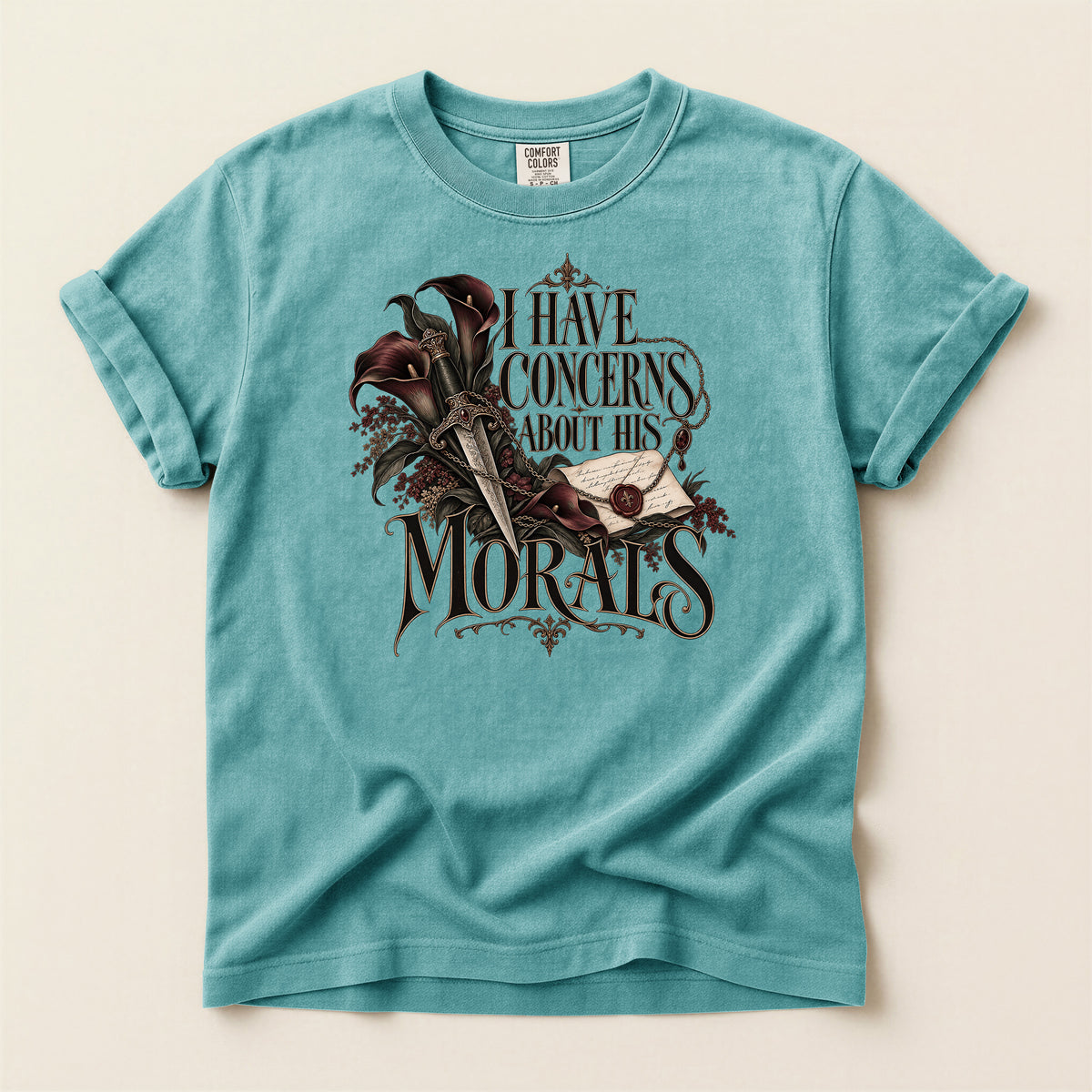 I Have Concerns About Your Morals Gothic T-Shirt