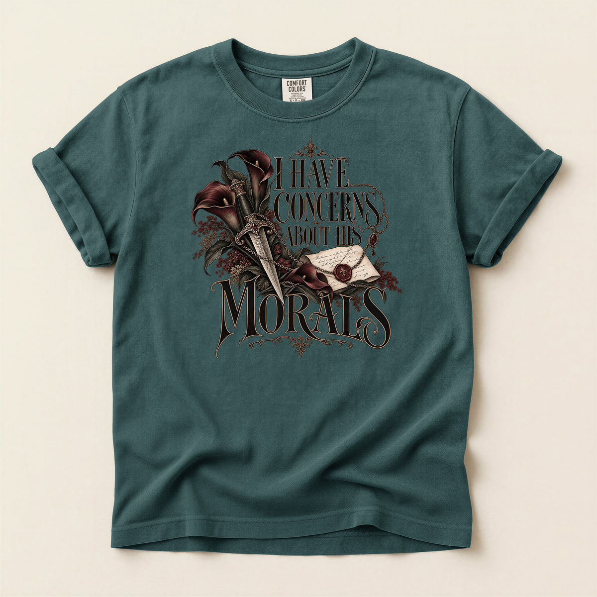 I Have Concerns About Your Morals Gothic T-Shirt