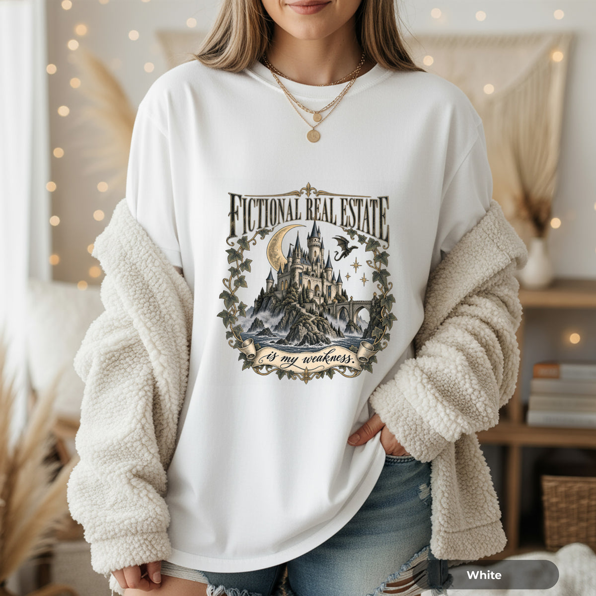 Fictional Real Estate Gothic Castle T-Shirt