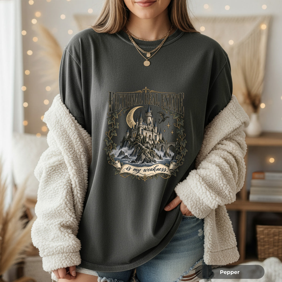 Fictional Real Estate Gothic Castle T-Shirt