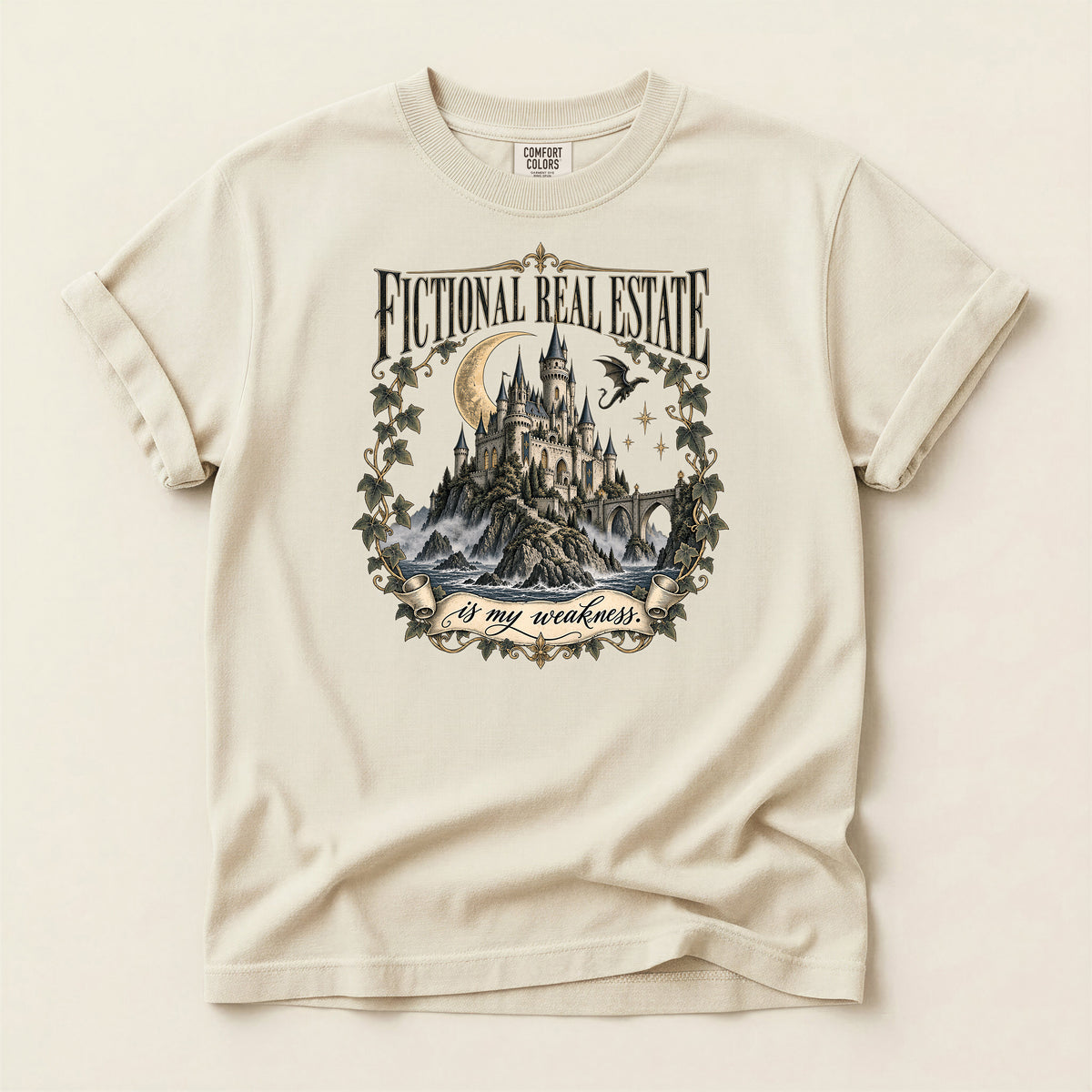 Fictional Real Estate Gothic Castle T-Shirt