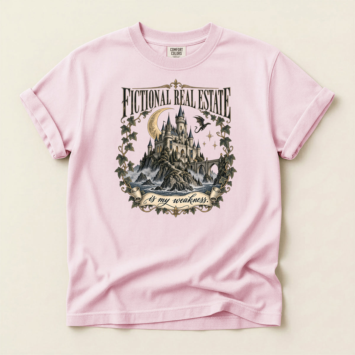 Fictional Real Estate Gothic Castle T-Shirt