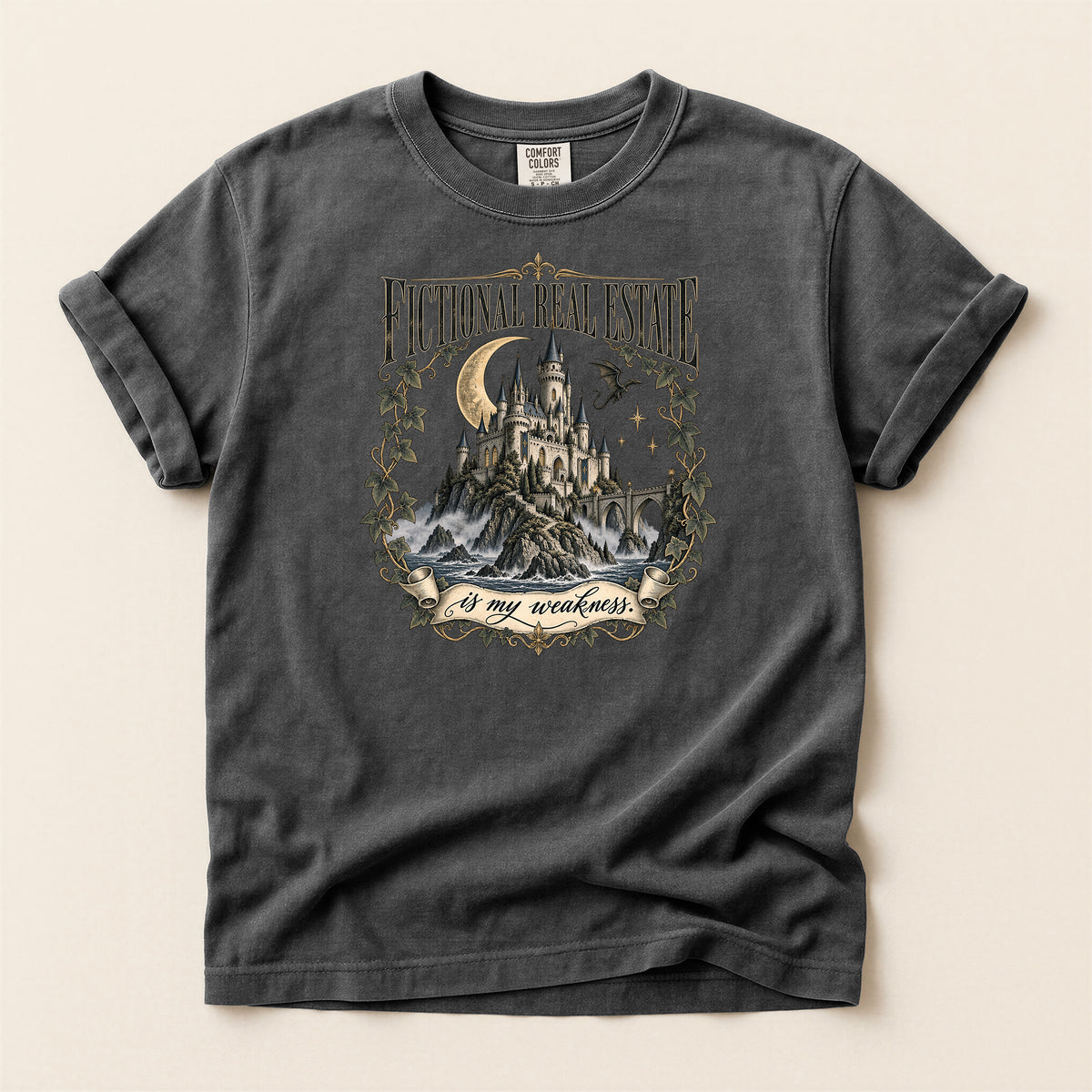 Fictional Real Estate Gothic Castle T-Shirt