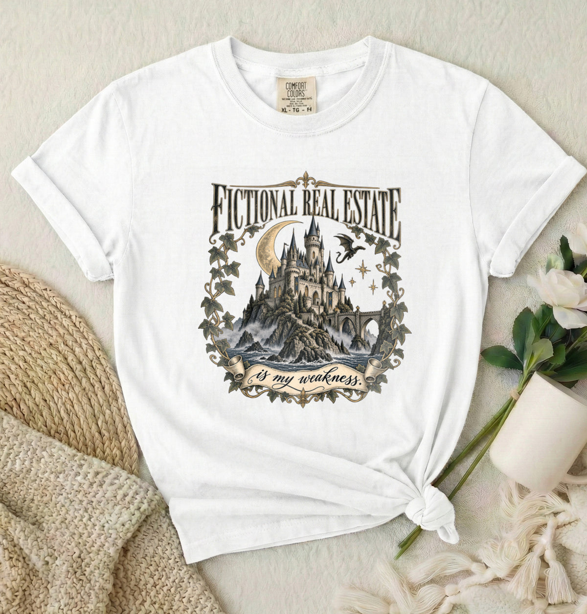 Fictional Real Estate Gothic Castle T-Shirt
