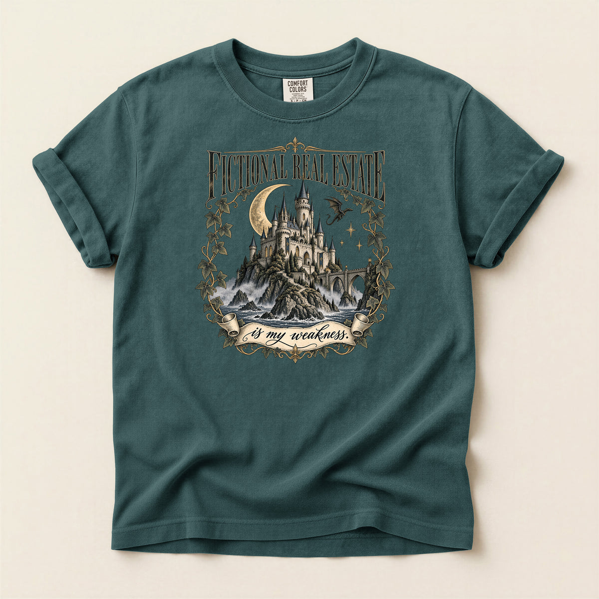 Fictional Real Estate Gothic Castle T-Shirt