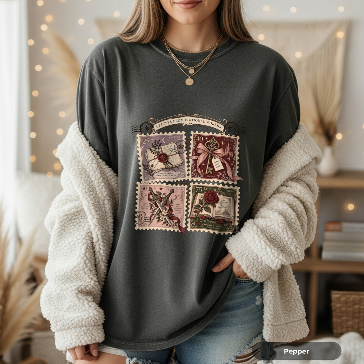 Vintage Postage Stamp Collage T-Shirt