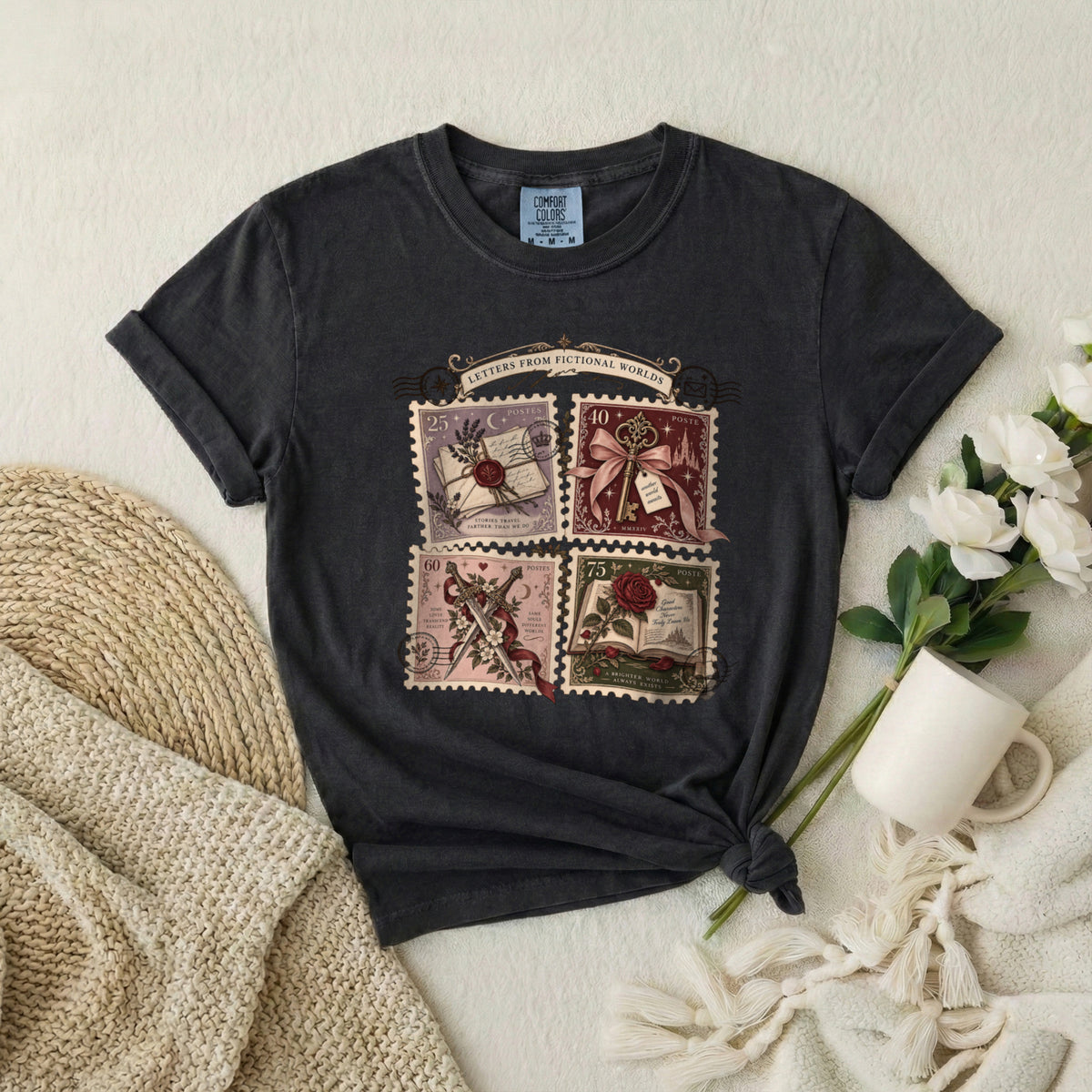 Vintage Postage Stamp Collage T-Shirt