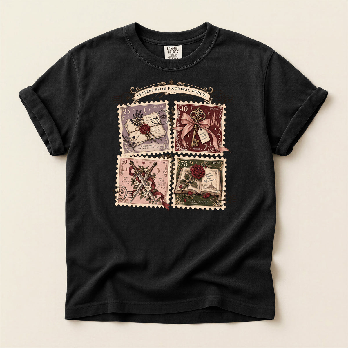 Vintage Postage Stamp Collage T-Shirt