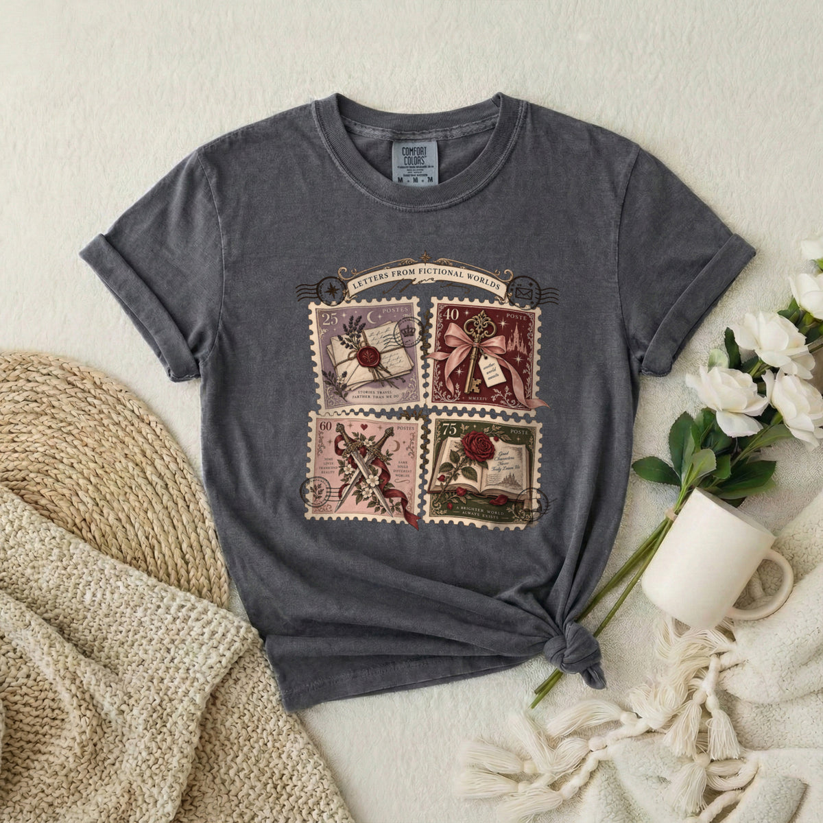 Vintage Postage Stamp Collage T-Shirt