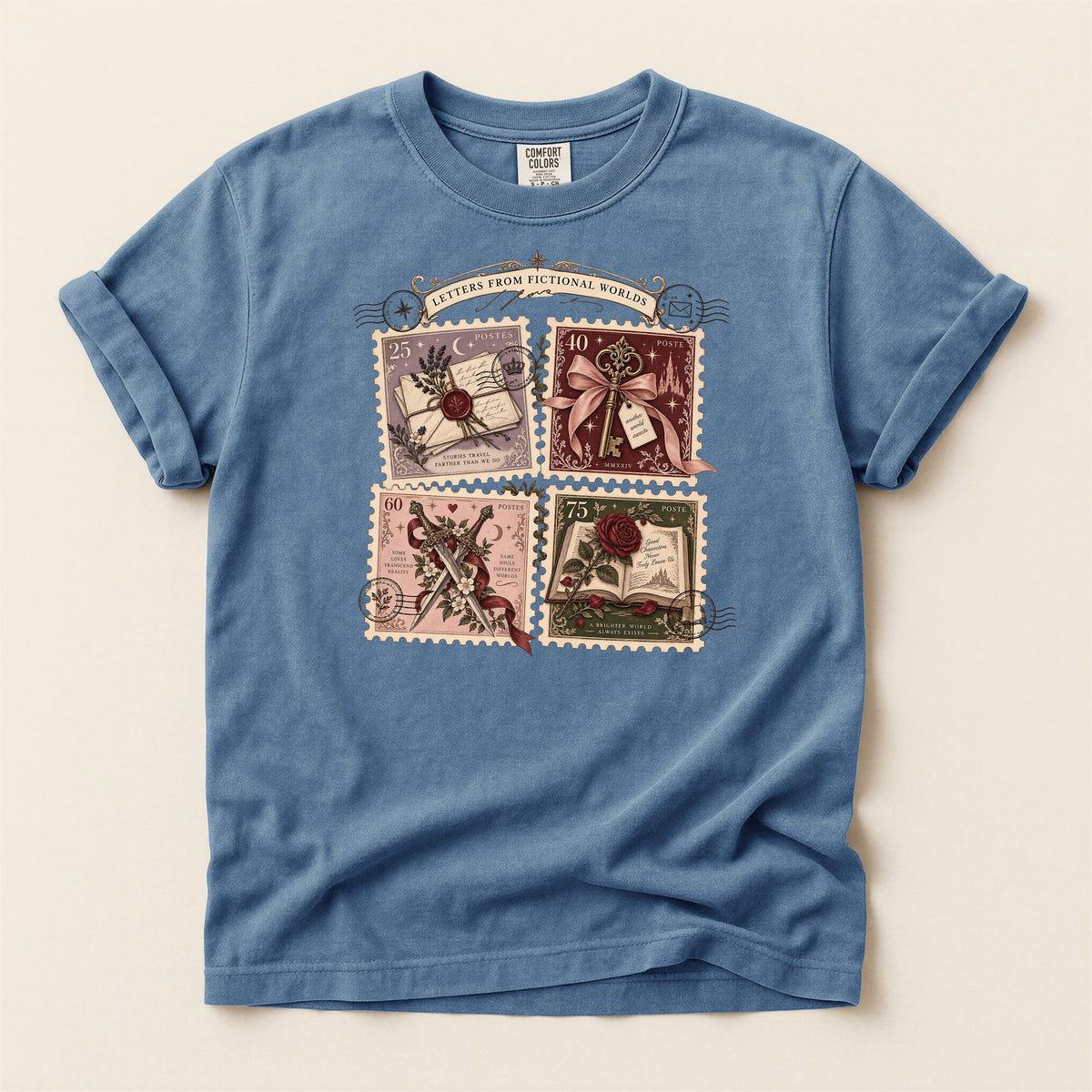 Vintage Postage Stamp Collage T-Shirt