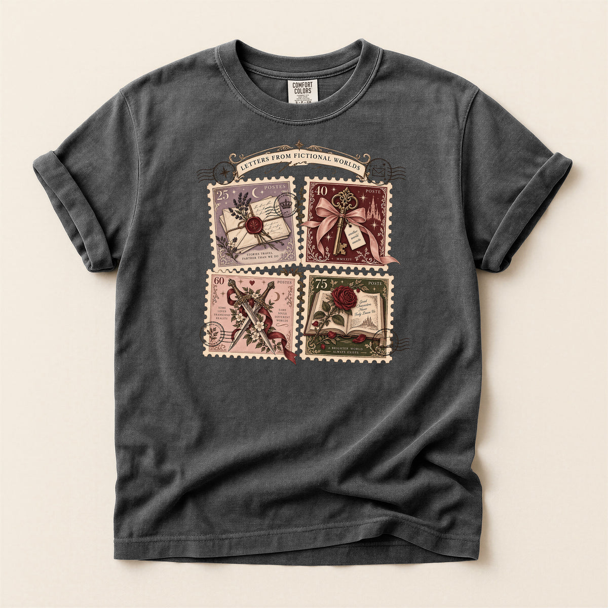Vintage Postage Stamp Collage T-Shirt