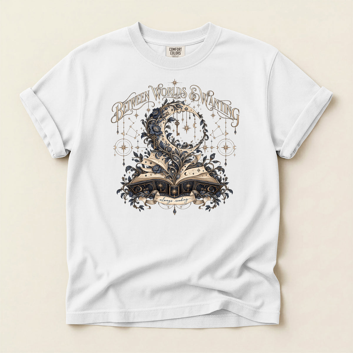 Between Worlds & Wandering Mystical Book T-Shirt