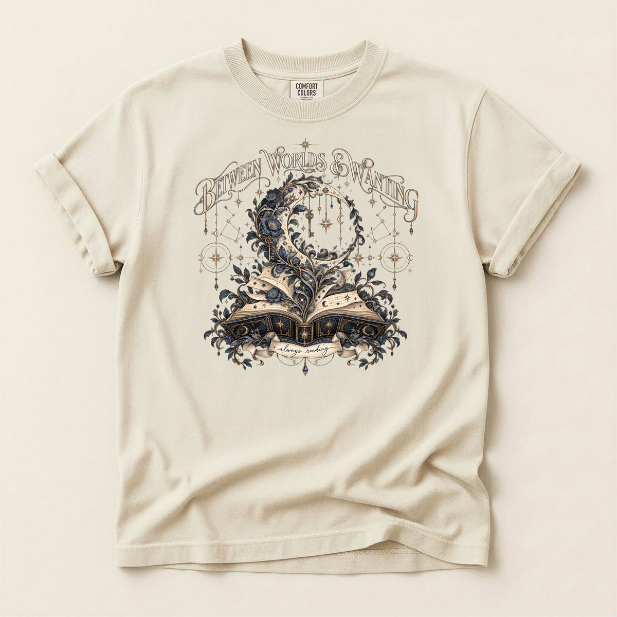 Between Worlds & Wandering Mystical Book T-Shirt