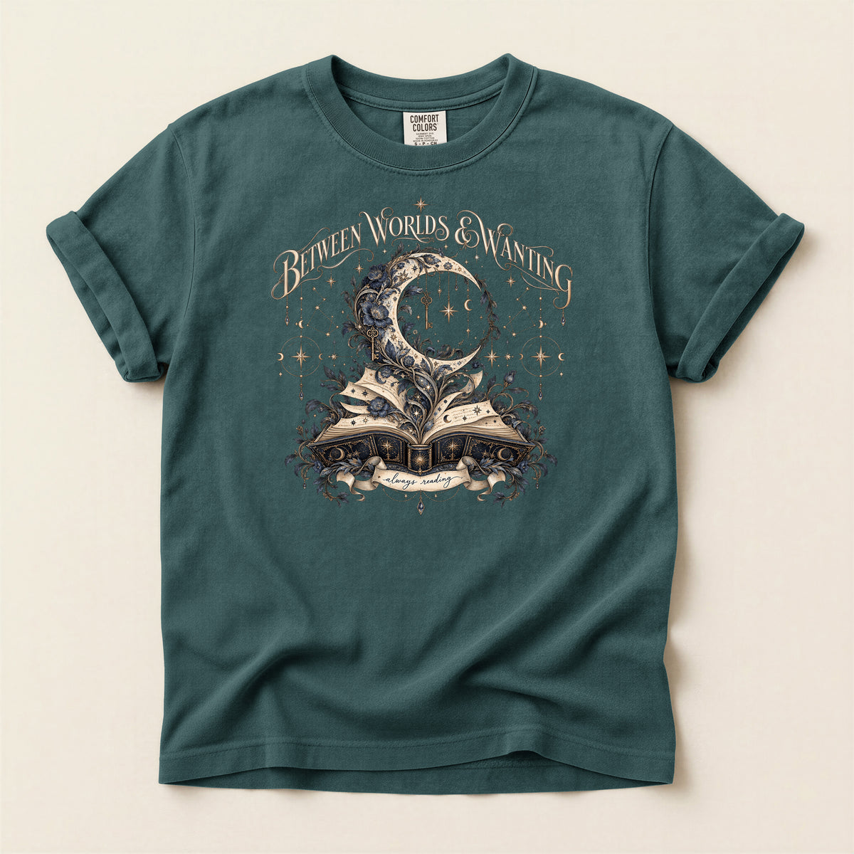 Between Worlds & Wandering Mystical Book T-Shirt