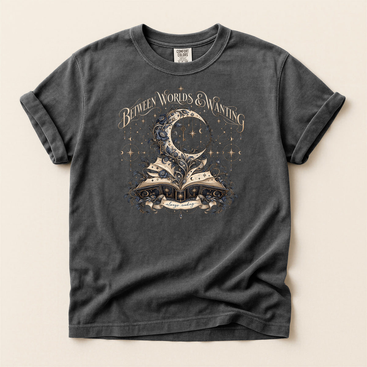 Between Worlds & Wandering Mystical Book T-Shirt