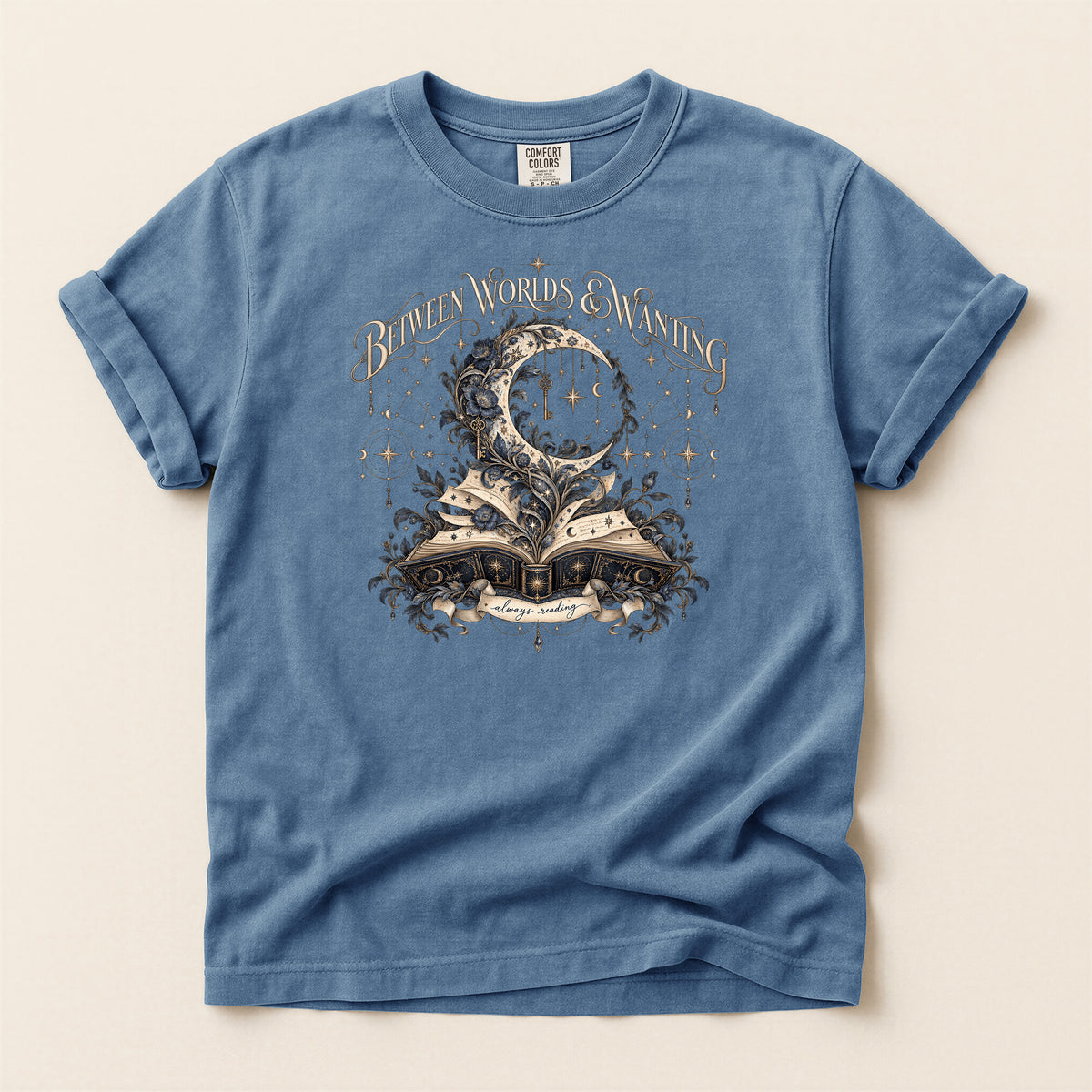 Between Worlds & Wandering Mystical Book T-Shirt