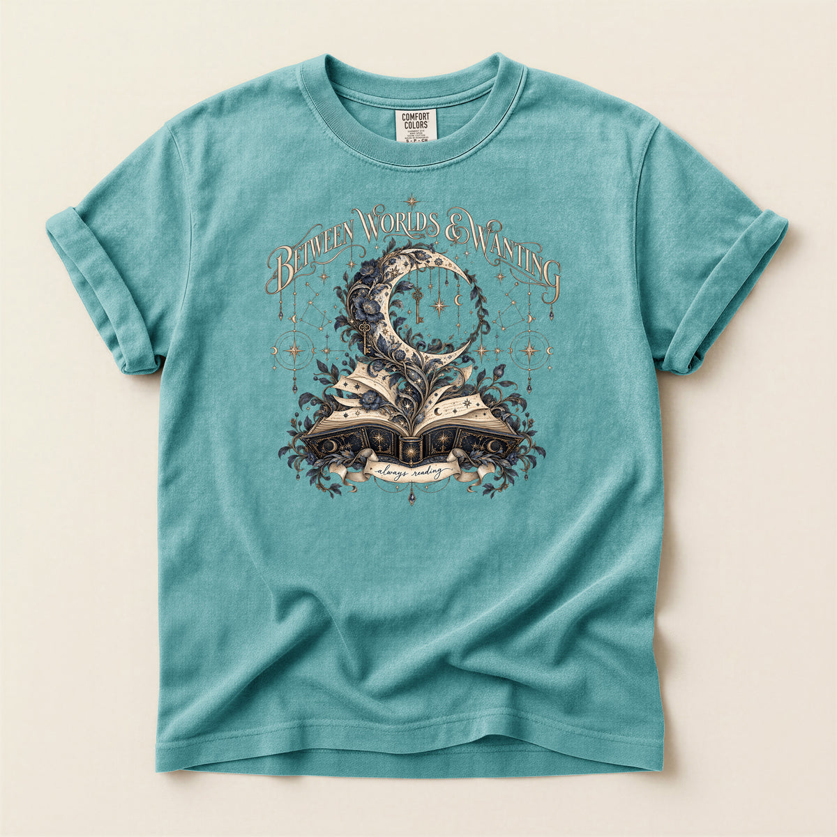 Between Worlds & Wandering Mystical Book T-Shirt